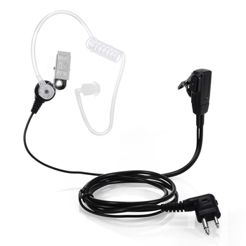 2 Pin Acoustic Tube PTT Mic Earpiece Walkie Talkie Headset For K Type Two-way Portable Radio Walkie Talkies